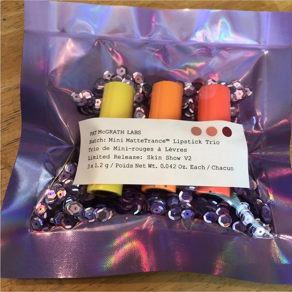 Pat McGrath Labs Mini Matte Trance Lipstick Trio Skin Show V2 Sealed NIB - Picture 4 of 12